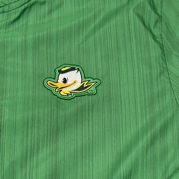 Oregon Ducks Jacket Mens XL Green Nike Sideline 1/4 Zip Coach Lightweight Vented - Picture 3 of 15